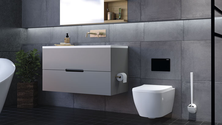 Nu er det slut med uhygiejniske toiletbørster Sanimaid har redesignet den klassiske toiletbørste og kombineret god hygiejne med flot design