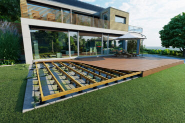 Flot ny terrasse med nemt terrassesystem