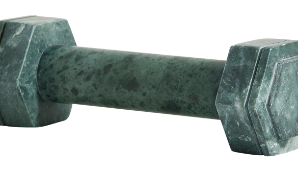 marmor håndvægt i grøn